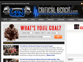 'criticalbench.com' screenshot