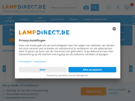 'lampdirect.be' screenshot