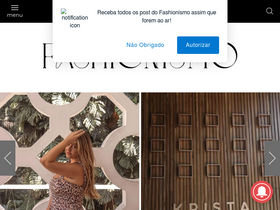 'fashionismo.com.br' screenshot