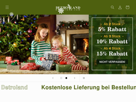 Detroland homepage screenshot
