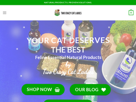 'twocrazycatladies.com' screenshot