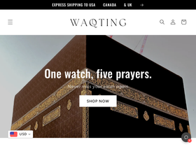 Waqting website screenshot