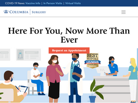 'columbiasurgery.org' screenshot