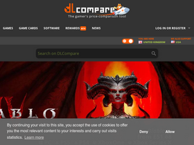 'dlcompare.co.uk' screenshot