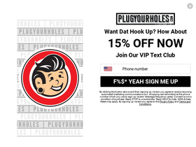 'plugyourholes.com' screenshot