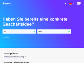 'firma.de' screenshot
