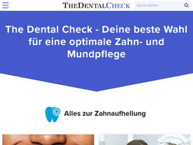 'thedentalcheck.com' screenshot