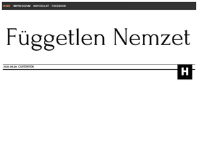 'fuggetlennemzet.hu' screenshot