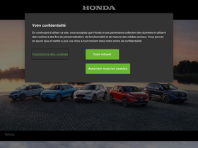 'honda.be' screenshot