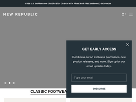'shopnewrepublic.com' screenshot