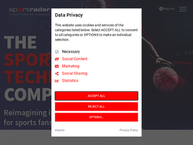 'sportradar.com' screenshot