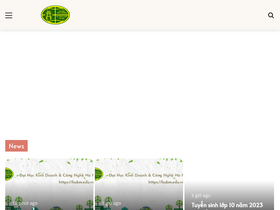 'hubm.edu.vn' screenshot