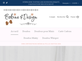 bobineetdesign.ca homepage screenshot
