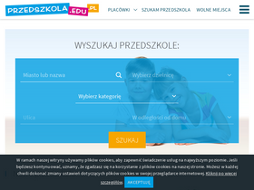 'przedszkola.edu.pl' screenshot