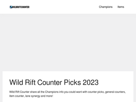 Twitch Wild Rift Counter: Champions & Tips - Wildriftcounter