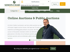 'simoncharles-auctioneers.co.uk' screenshot