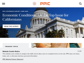 'ppic.org' screenshot