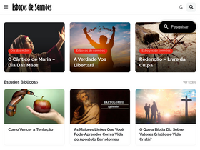 'esbocosdesermoes.com' screenshot