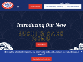 'legalseafoods.com' screenshot