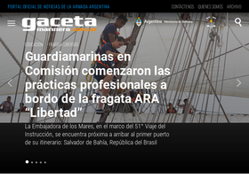 'gacetamarinera.com.ar' screenshot