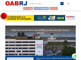 'oabrj.org.br' screenshot