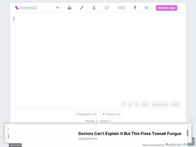 'notepad.pw' screenshot