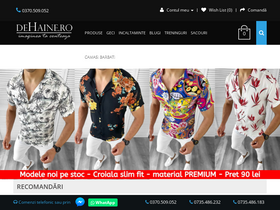 'dehaine.ro' screenshot