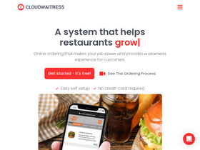 'cloudwaitress.com' screenshot