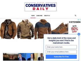 'conservativesdaily.com' screenshot