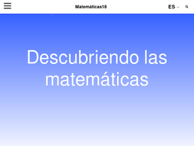'matematicas18.com' screenshot