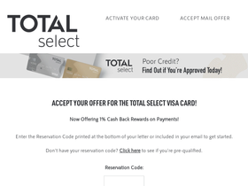 'totalselectcard.com' screenshot