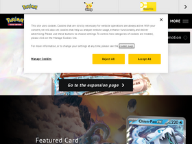 'pokemontcg.com' screenshot