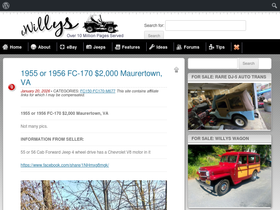 'ewillys.com' screenshot