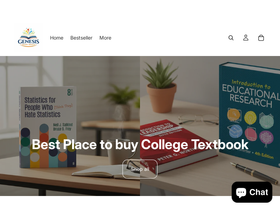 Genesisbookdeals homepage screenshot