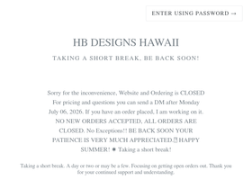hbdesignshawaii.com homepage screenshot