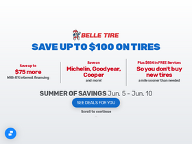 'belletire.com' screenshot