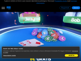 '888poker.it' screenshot