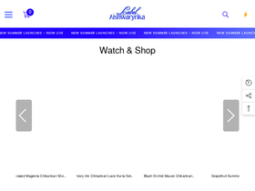 shoplabelaishwaryrika.com homepage screenshot