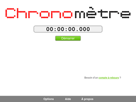 'chronometre-en-ligne.com' screenshot