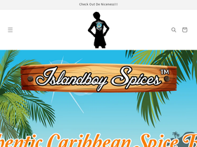islandboyspices.com homepage screenshot