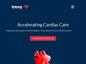 'tricog.com' screenshot
