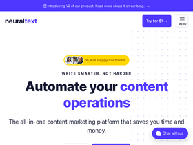 'neuraltext.com' screenshot