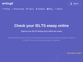 'writing9.com' screenshot