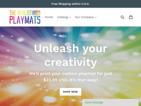 therealistplaymats.com homepage screenshot