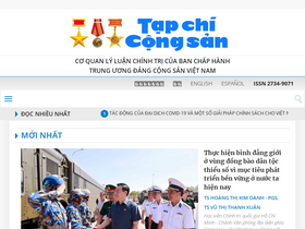 'tapchicongsan.org.vn' screenshot