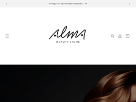almabeauty.store homepage screenshot