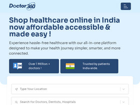 'doctor360.in' screenshot