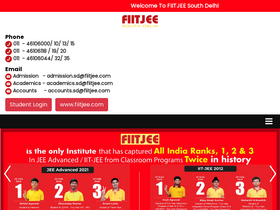 'fiitjeesouthdelhi.co.in' screenshot