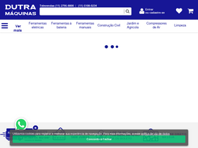 'dutramaquinas.com.br' screenshot