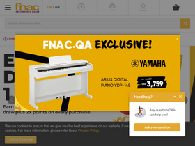 'fnac.qa' screenshot